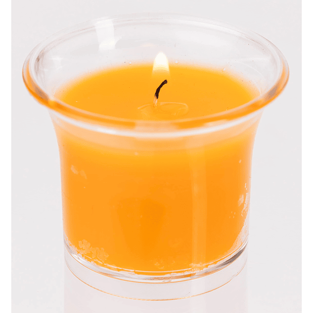 Velas votivas aromáticas Clear Cup mango tropical 12 horas d