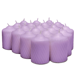 Velas votivas con aroma a lavanda Duración de combustión de