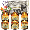 Paquete de 6 velas aromáticas para hombres juego de velas de