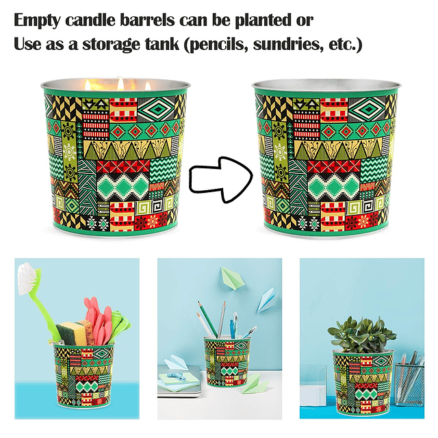 2 paquetes de velas de citronela para interiores y exteriore