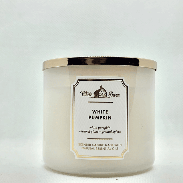 vela White Barn de 3 mechas con aceites esenciales 14.5 oz ¡