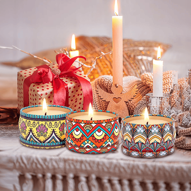 Juego de 3 paquetes de velas perfumadas velas de aromaterapi