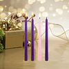 Mega Candles 4 velas cónicas de Adviento navideñas sin perfu