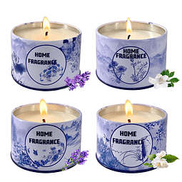 Paquete de 4 velas aromáticas para el hogar Vela fuerte de l