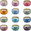 Velas aromáticas velas de lata de cera de soja velas aromáti