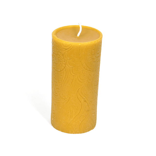 BeeTheLight Vela de cera de abejas grande 2.7" x 5.4" Vela s