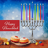 Velas coloridas de Hanukkah Tamaño estándar se adapta a la m