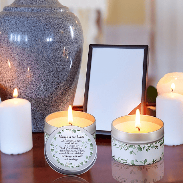 24 velas aromáticas de lavanda conmemorativas velas funerari