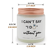 Velas perfumadas de lavanda I Cant Say I Do Without You rega