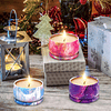 Juego de 3 paquetes de velas perfumadas para Navidad Acción