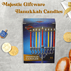 Velas multicolores de Hanukkah CHC 44 velas de Janucá hechas