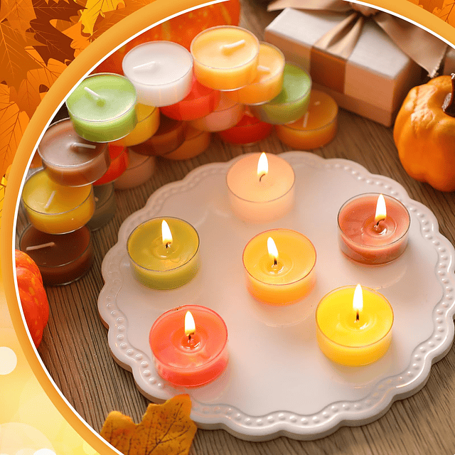 Paquete de 24 velas aromáticas de colores a granel pequeñas