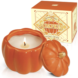 Vela perfumada de calabaza vela de cerámica en forma de cala