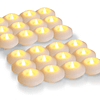 Paquete de 24 velas flotantes LED Luces de té flotantes de p