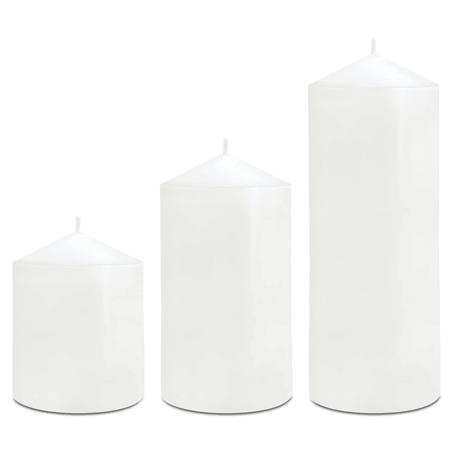 Velas de pilar de 3 x 4 6 y 8 pulgadas velas grandes hechas