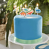 Adornos para tartas de cumpleaños con diseño de dinosaurio y