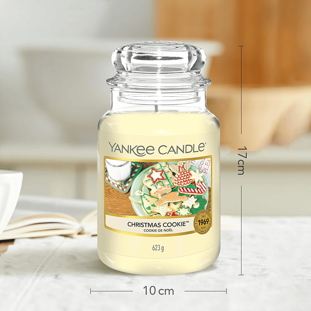 YANKEE CANDLE Vela en tarro grande con galletas navideñas