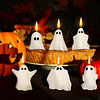 6 velas de fantasmas de Halloween vela perfumada con forma d