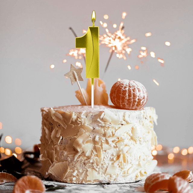 Velas de cumpleaños para pastel Vela de primer cumpleaños Ve