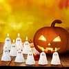 40 Piezas Velas de Halloween Decoración Espeluznante Vela Ar