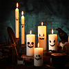 6 Piezas Velas Fantasma de Halloween Velas Espeluznantes Bla