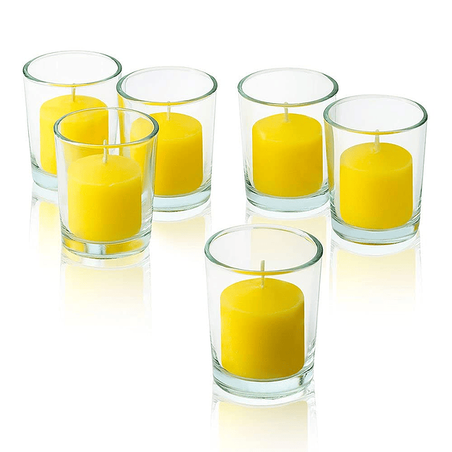 Juego de 72 velas votivas de citronela Velas aromáticas de v