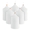 2 x 3 velas blancas sin perfume para bodas decoración del ho