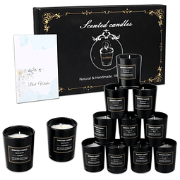 Juego de 12 velas perfumadas de 25 oz velas decorativas de c