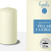 Velas de pilar de color marfil 2.0 x 4.0 in velas sin perfum