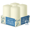 Velas de pilar de color marfil 2.0 x 4.0 in velas sin perfum