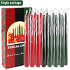 Juego de 14 velas cónicas Kwanzaa 6 rojas 6 verdes 2 negras