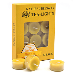 Velas candelitas de cera de abejas naturales vela orgánica c