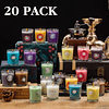 Paquete de 20 velas aromáticas fuertes juego de regalo con 1