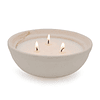 Velas de citronela en recipiente de cerámica gruesa vela de