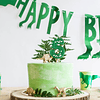 Eusbon Vela de cumpleaños verde 3 vela de dinosaurio de 276