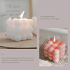 2 velas de burbujas blancas para aromaterapia velas en forma