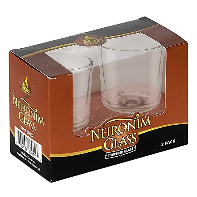 Portavelas de cristal Neironim Shabat Paquete de 2 Vasos vot