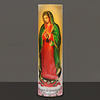 Vela de oración LED sin llama de la Virgen de Guadalupe deco