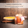 Papas Pumpkin Pie Vela perfumada de 34 oz con tapa Guardiane