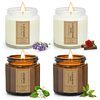 Paquete de 4 velas aromáticas para el hogar velas de lavanda