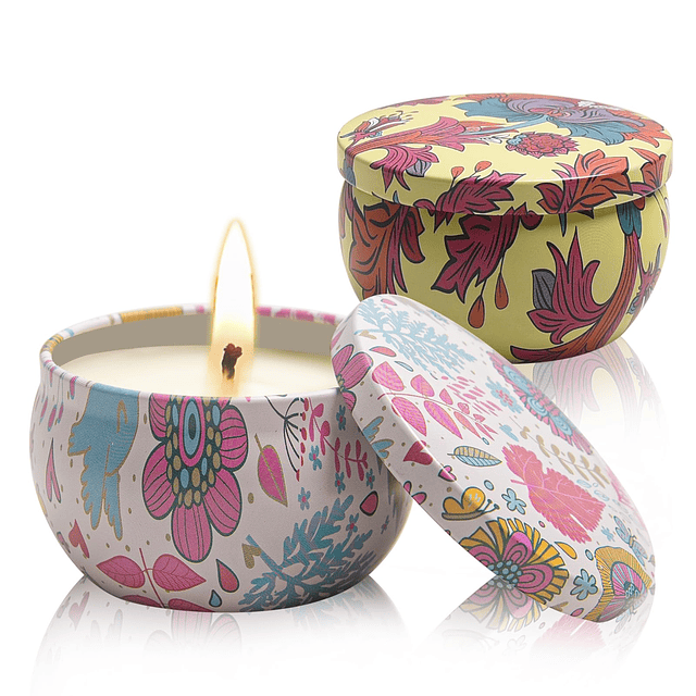 Paquete de 2 velas perfumadas velas de regalo para mujeres G