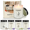 Paquete de 4 velas aromáticas para el hogar velas de lavanda