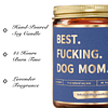 Best Dog Mom Divertida vela de soja perfumada de lavanda y v