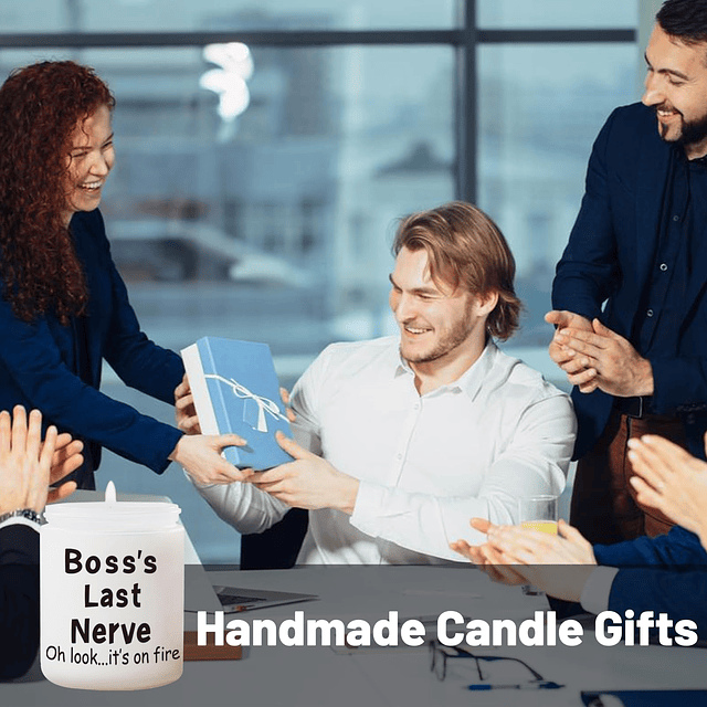 Boss Regalos para mujeres y hombres vela perfumada de lavand