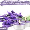 Velas aromáticas de lavanda morada 4 horas 100 paquetes giga