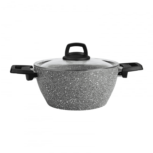 Karaca Gris BioGranite Batería de Cocina, 7 Piezas, 3 Ollas