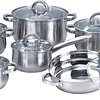 Juegos de utensilios de cocina de acero inoxidable de 12 pie