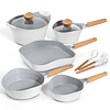 Juego de utensilios de cocina antiadherentes de 12 piezas, j