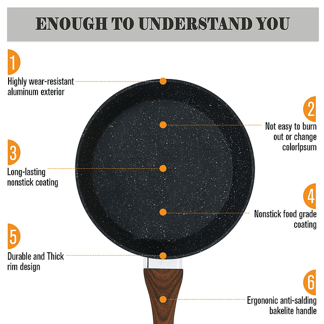 Juegos de utensilios de cocina de inducción Juego de sartene