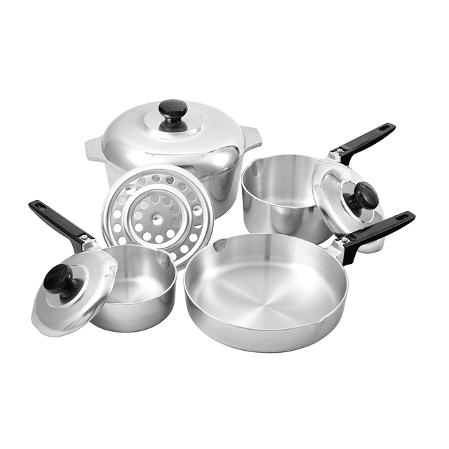 IMUSA USA Juego de utensilios de cocina cajún de aluminio fu